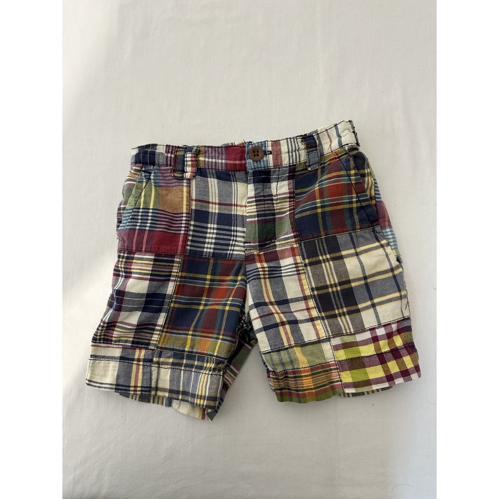 Vtg Polo Ralph Lauren Patchwork Cotton Shorts 24M Boys